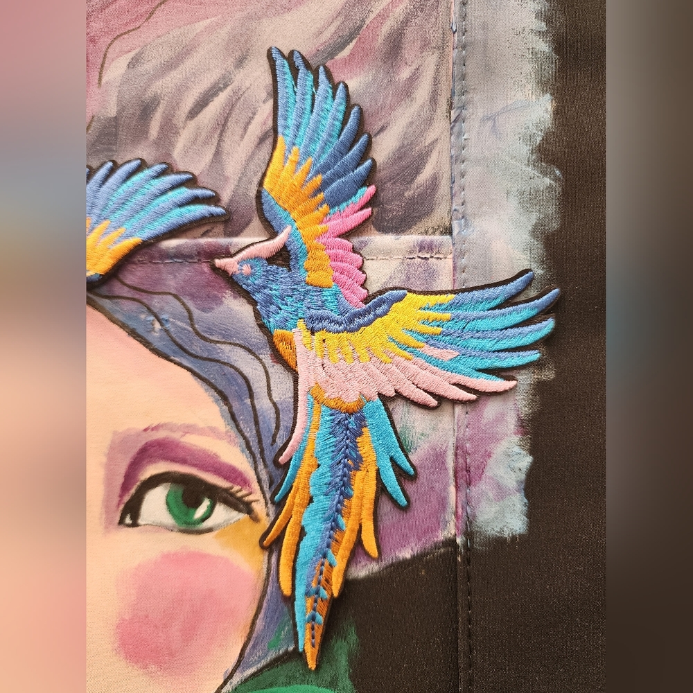 Hand painted bag by Mina